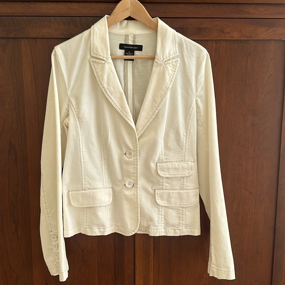 Calvin Klein cotton blazer
